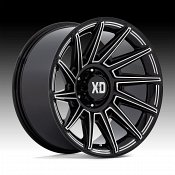 XD Series XD867 Specter Gloss Black Milled Custom Truck Wheels